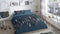 Good Morning Dekbedovertrek - Feathers - Katoen - Blauw - (200x200 cm)