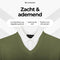 Milanoro Herenpullover - Overhemdkraag - Groen - M