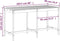 vidaXL Tuintafel 203,5x90x110 cm massief grenenhout honingbruin