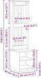 vidaXL - Halboom - SANDENS - 45x40x159,5 - cm - massief - grenenhout