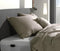 Zohome Kussensloop Lino - Kussenhoes van 50x50 cm - 1 stuk - 100% Katoen - Taupe