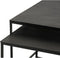 Salontafel Steven set van 2 Large - Black antique | Meubelplaats