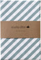 Studio Ditte Strepen Hoeslaken - 90 x 200 cm - Steenblauw