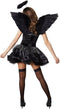 dressforfun - Hete engel S - verkleedkostuum mouwloos met spaghettibandjes - zwart
