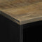 vidaXL - Nachtkastje - 50x33x60 - cm - massief - mangohout - lichtgrijs
