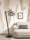 GOOD&MOJO Vloerlamp Hokkaido - Bamboe Zwart - 55x38x150cm - - Staande lampen voor Woonkamer - Slaapkamer