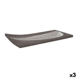 Snackdienblad Krakatoa Rechthoekig 24 x 12 x 1 cm (3 Stuks)