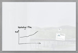 Sigel glasmagneetbord - glaswhiteboard XL - Artverum - 180x120cm - wit - SI-GL230