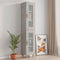 vidaXL - Wandkast - 34,5x34x90 - cm - betongrijs