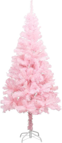 vidaXL - Kunstkerstboom - met - standaard - 240 - cm - PVC - roze