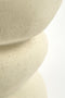 Mica Decorations Screw Bijzettafel - L26 x B26 x H37 cm - Keramiek - Off White