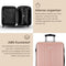 Slazenger Kofferset 2 Delig - Ruimbagage Koffer (71L) en Handbagage Trolley (26L) - Hardcase met Cijferslot - Roze (2 delig)