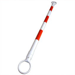 Kegel Pionverbinder - Uitschuifbare markering 110-220 cm - Reflectie klasse 1 Rood/Wit
