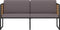 vidaXL - Tuinbank - met - kussens - 136 - cm - massief - acaciahout - donkergrijs