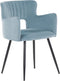 Set van 2 eetkamerstoelen SANILAC Fluweel Lichtblauw