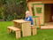 AXI ZidZed XL Picknickset in Bruin voor kinderen - Tafel met 2 bankjes - FSC hout - 10 jaar Garantie