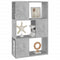 Boekenkast/kamerscherm 60x24x94 cm bewerkt hout betongrijs