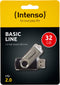 Intenso Basic Line - USB-stick 32GB - USB 2.0 - Zwart