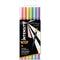 BIC Intensity Dual Tip Marker Pastel - Kleurstift met 2 verschillende punten - 6 stuks - Pastelkleur - Viltstit met penseelpunt en fijne punt (0.7 mm)