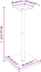 vidaXL - Luidsprekerstandaards - 2 - st - 1 - pijler - gehard - glas - zwart - en - zilver