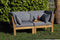 Tuin 2-zits loungeset modulair Aruba (incl. kussens) - 2-delig - Hout - Bruin