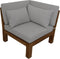 Tuin loungeset Aruba 7-delig + hoek (incl. kussens) - Naturel/wit - Teak