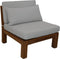 Tuin loungeset Aruba 7-delig + hoek (incl. kussens) - Naturel/wit - Teak
