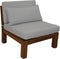 Tuin loungeset Aruba 8-delig + salontafel (incl. kussens) - wit - Teak