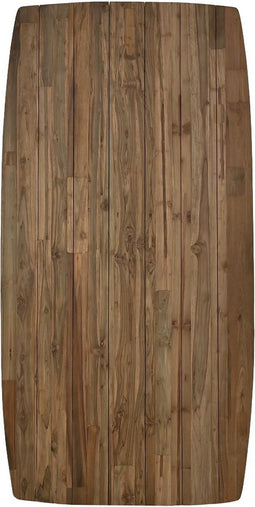 Tuin tafelblad ovaal danish - 180x100x7 - Naturel - Oud Teakhout