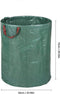 Tuinafvalzak - opvouwbare tuinafvalzak - afvalzak tuin - onkruidzakken - bladzakken - tuinafval - groenafval zak - gebruik voor tuinonderhoud - puin zak - 270 Liter - Waterafstotende tuinafvalzak - tuin tas - groenafvalzak - snoeiafval zak