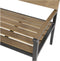 Tuinbank Arezzo - Polywood - Aluminium - Bruin en Antraciet - 120cm