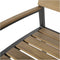 Tuinbank Arezzo - Polywood - Aluminium - Bruin en Antraciet - 120cm