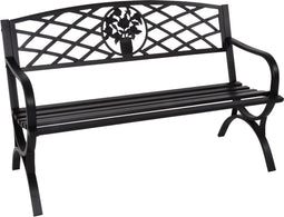 Tuinbank Oxford zwart 127 cm - zwart