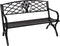 Tuinbank Oxford zwart 127 cm - zwart