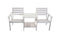 Tuinbank - Romeo Tete a Tete - wit - 170cm