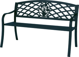 Tuinbank Tuinbank - zitbank - tuinmeubel metaal, zwart 114 cm