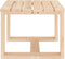 Tuinbijzettafel 40x38x28,5 cm massief grenenhout