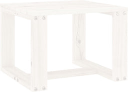 Tuinbijzettafel 40x38x28,5 cm massief grenenhout wit