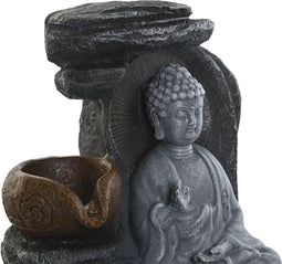 Tuinfontein DKD Home Decor Boeddha Hars 18 x 18 x 22 cm Orientaals (2 Stuks)
