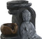 Tuinfontein DKD Home Decor Boeddha Hars 18 x 18 x 22 cm Orientaals (2 Stuks)