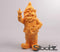 Tuinkabouter beeldje geel middelvinger 30 cm