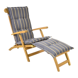 Tuinkussen deckchair streep antraciet