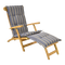 Tuinkussen deckchair streep antraciet