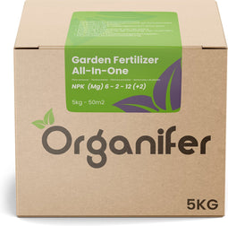 Tuinmest All-In-One (5Kg – Voor 50m2) Professionele meststof voor alle planten en gewassen in Siertuin, Moestuin en Boomgaard - Organifer