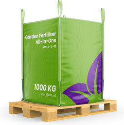Tuinmest All-In-One (bigbag 1000 kg – voor 10.000m2) Voor alle planten en gewassen in Siertuin, Moestuin, Boomgaard - Organifer