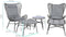 Tuinset Milan Antr. 2stoel+2hocker+Tafel