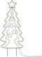 Tuinsteker Kerstboom - 90 LED - Extra Warm Wit
