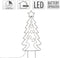 Tuinsteker Kerstboom - 90 LED - Extra Warm Wit