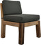 Tuinstoel Aruba incl. kussens - 67x68x75 - Naturel/grijs - Teak/stof
