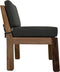 Tuinstoel Aruba incl. kussens - 67x68x75 - Naturel/grijs - Teak/stof